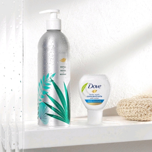Dove Body Wash Refill Concentrate and Reusable Aluminum Bottle - Picture 4 of 4